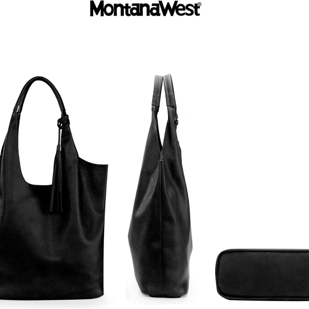 Slouchy Hobo Bags for Women Soft Designer Shoulder Purses Ladies Top Handle Hand - Picture 3 of 6